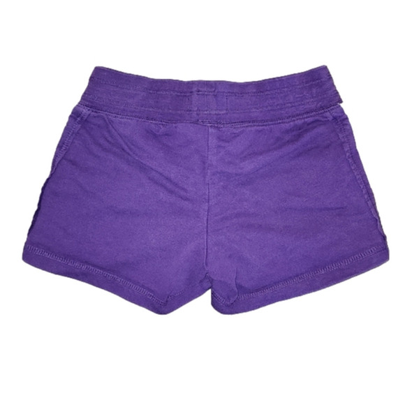 Green SODA Purple Shorts with White Stripe on Sides - Picture 2 of 2
